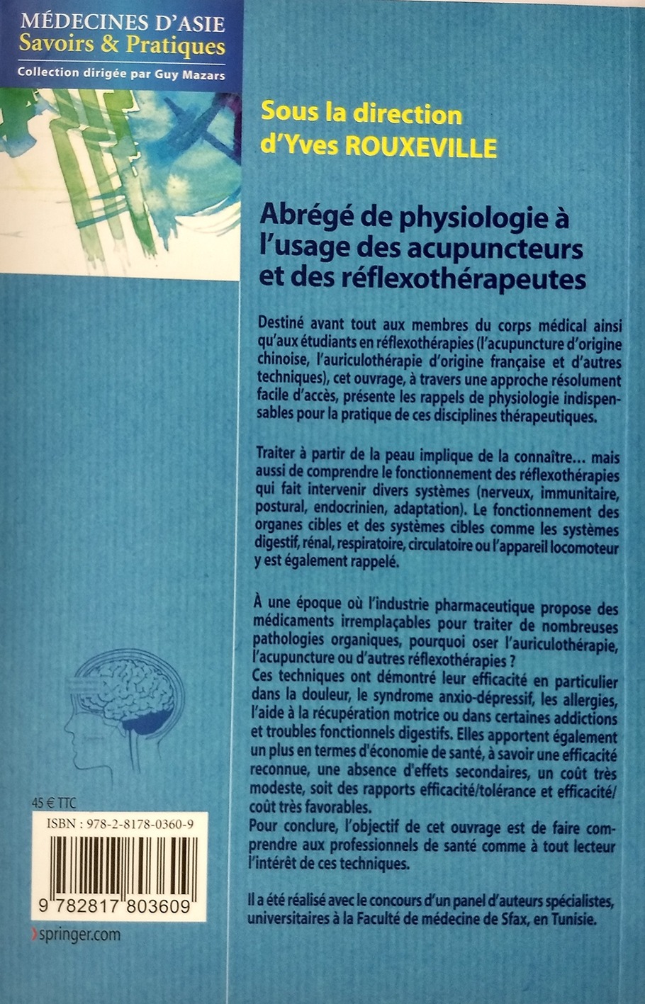 Y. Rouxeville Abrégé De Physiologie (Acu Et Reflexo) 232P. Edit. Springer