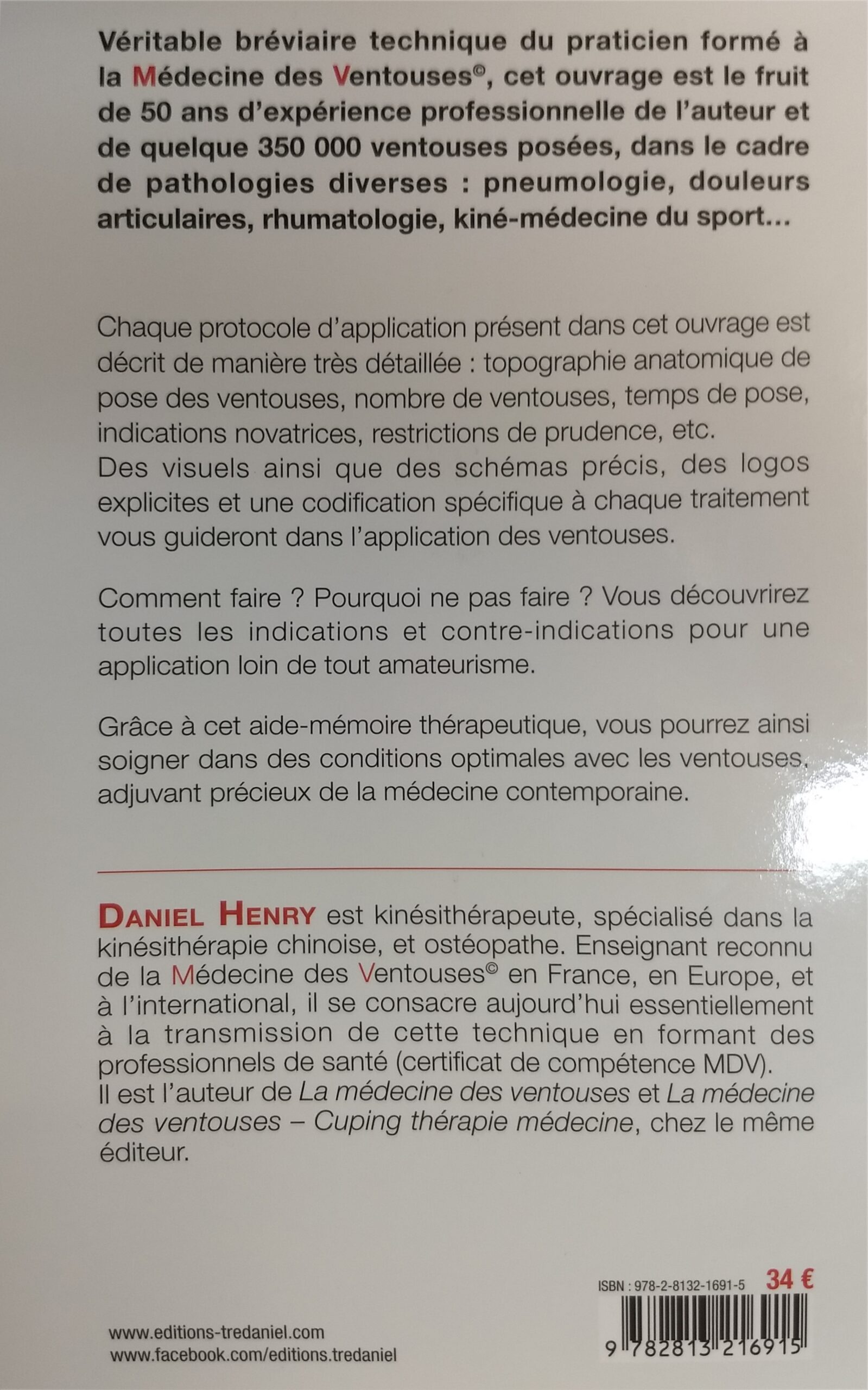 D. Henry Guide Thérapeutique En Médecine Des Ventouses - Edit Guy Tredaniel -